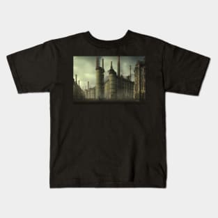 Industrial Alien City Kids T-Shirt